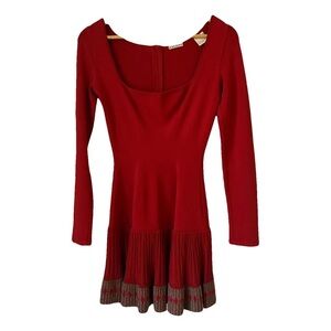Alaia long sleeve Cabernet dress